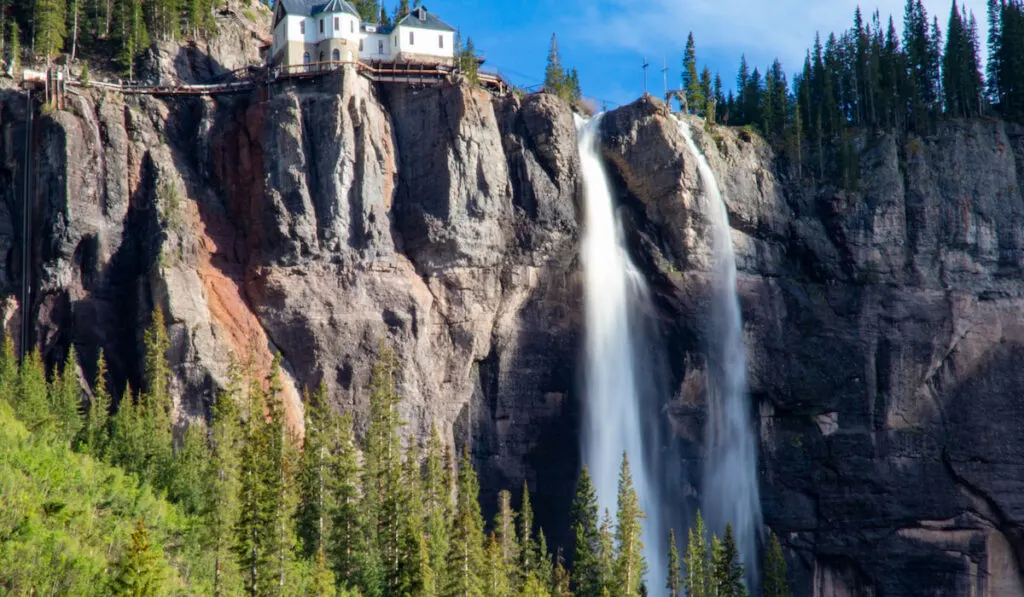 Bridal-Veil-Falls-near-Telluride-CO.-The-tallest-waterfall-in-Colorado
