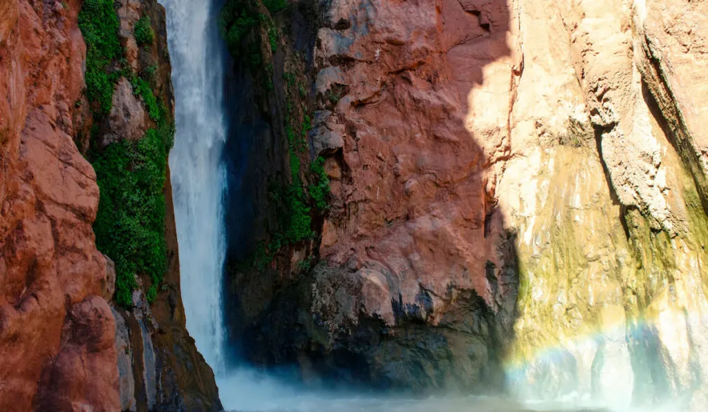 Deer Creek Falls inside of the Grand Canyon 