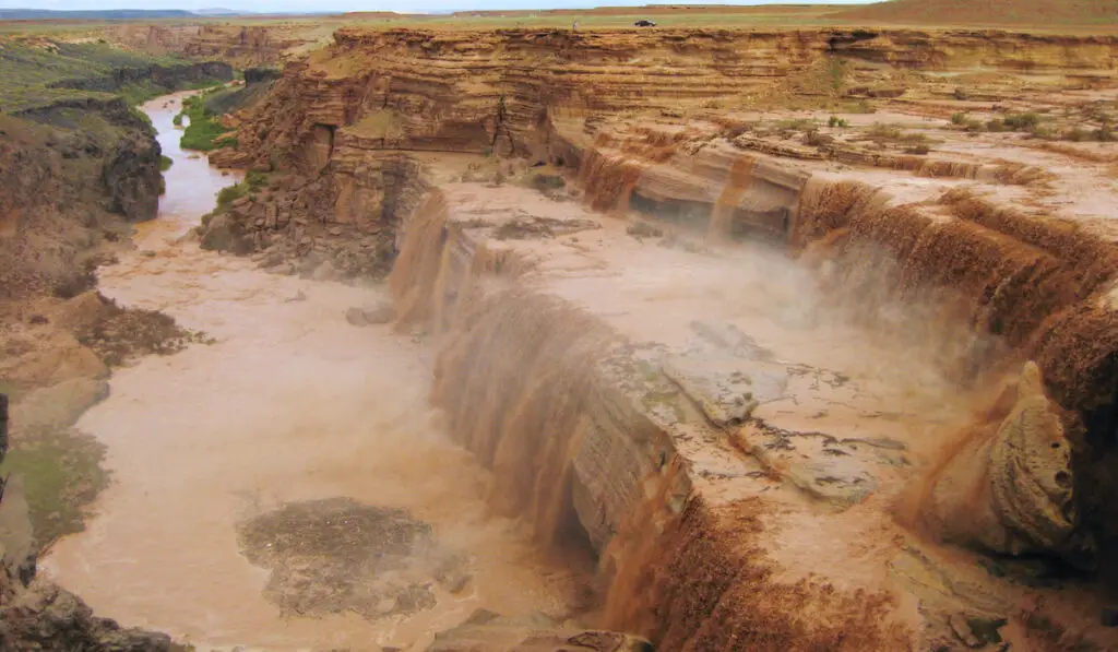 Grand Falls also called Chocolate Falls Arizona